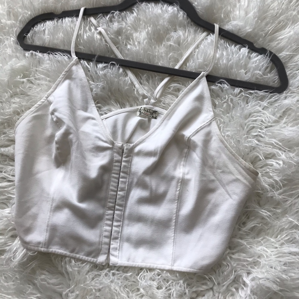 FREE PEOPLE HOOK AND EYE TOP
